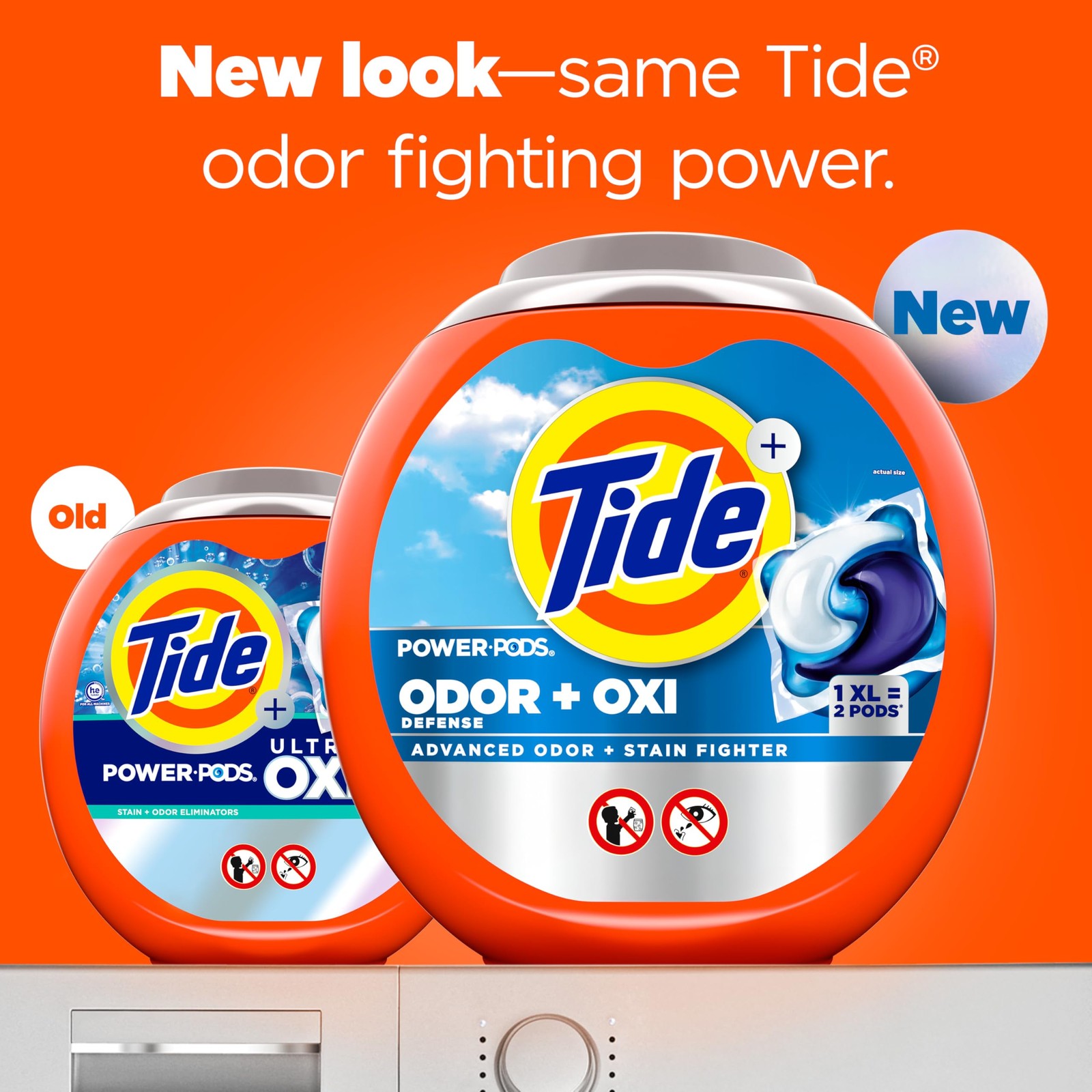 Tide Ultra OXI Power PODS 18 Ct Odor Eliminator Detergent for Tough Stains