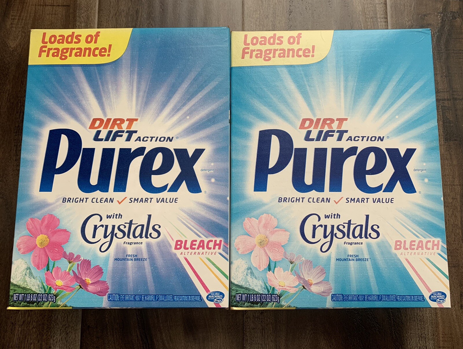 Purex Laundry Detergent Powder With Crystals Dirt Lift FRESH MOUNTAIN BREEZE NOS