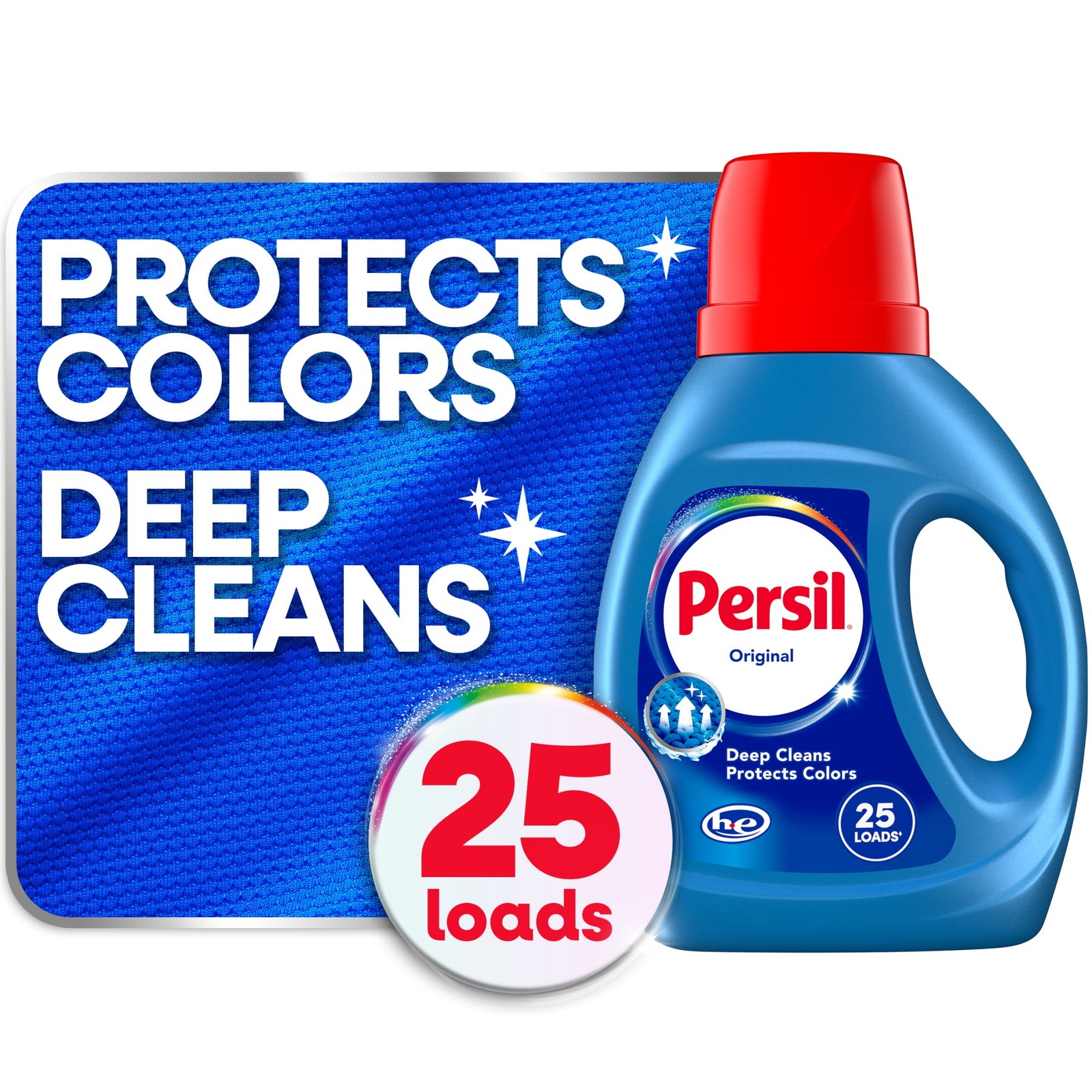 Deep Clean Liquid Laundry Detergent, Original, 34 fl oz, 25 Loads