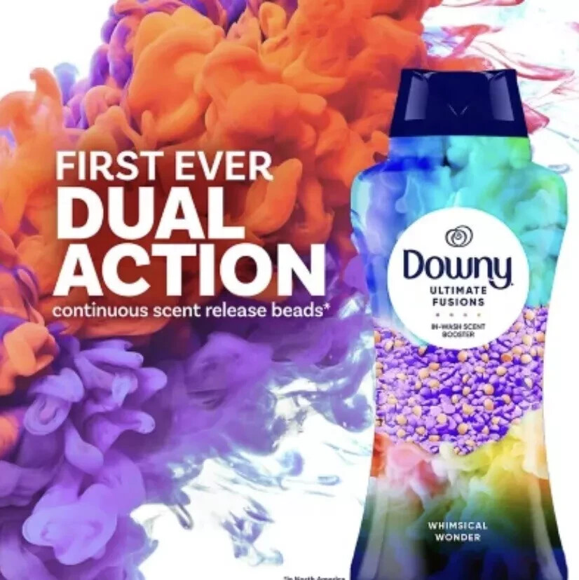 Downy Ultimate Fusions In-Wash Scent Booster Dual Action Scent Release 24 oz