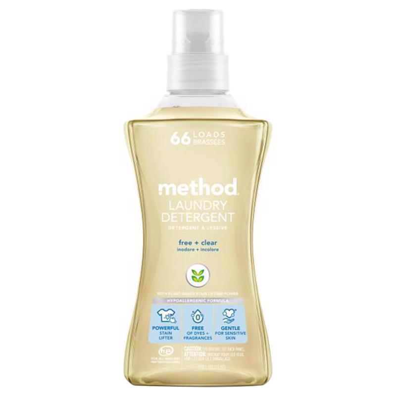 Method Laundry Detergent Free + Clear Fragrance Free 53.5 oz U-Pick 1 pk or 2 pk