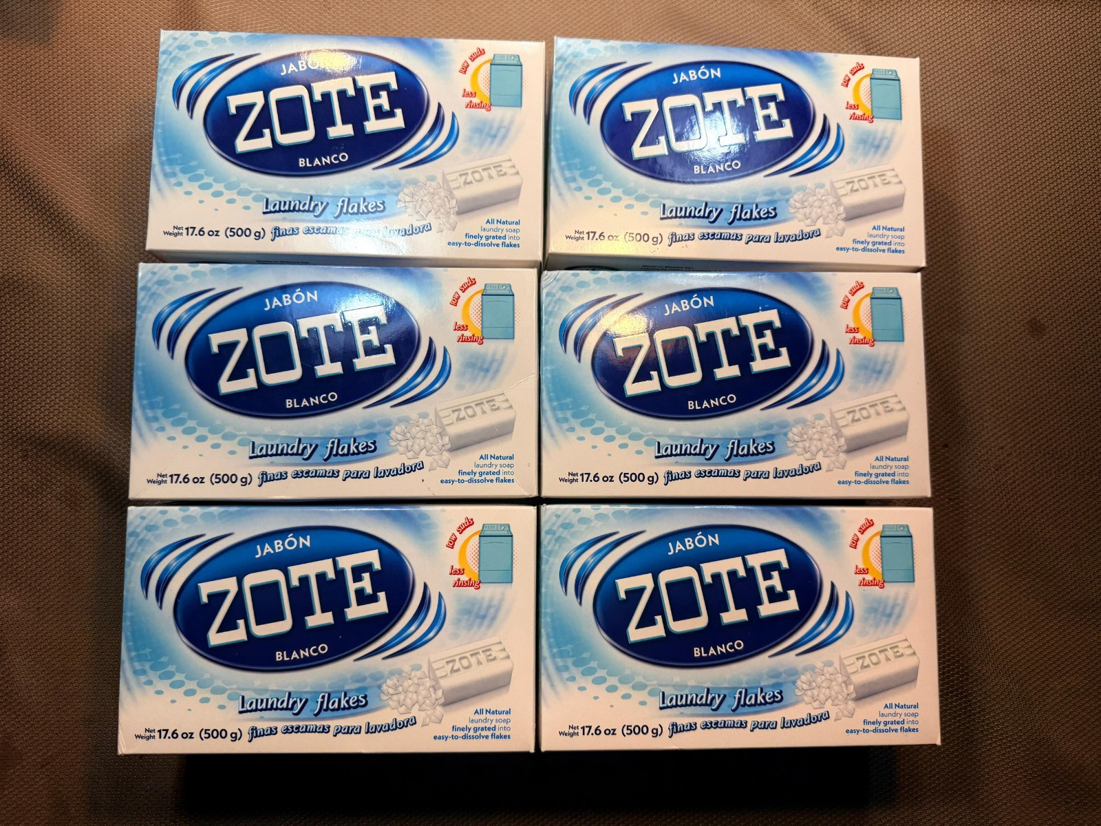 Jabon Blanco Zote White 17.6 oz (500g) Laundry Flakes Soap