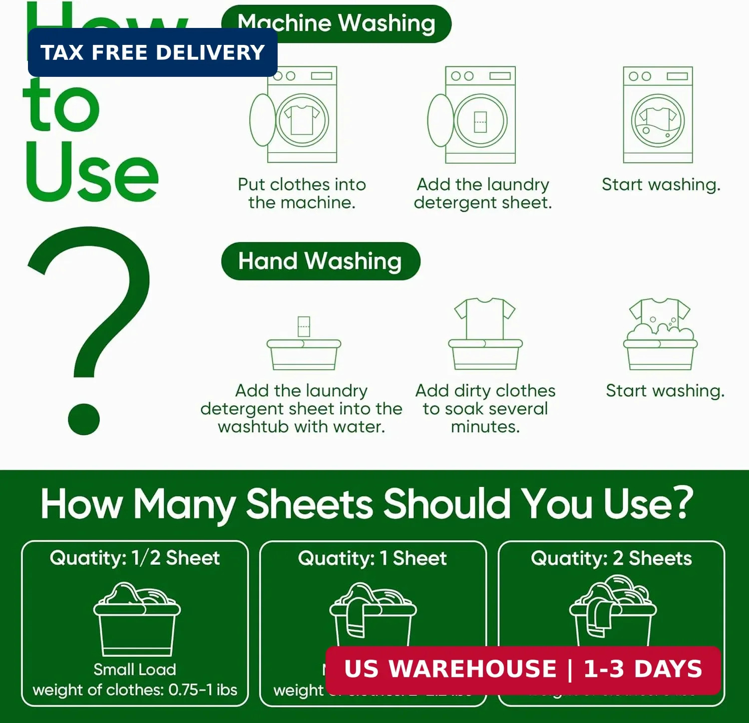 Travel Laundry Detergent Sheets Fisroa 300 Loads Eco-friendly Washing Detergent