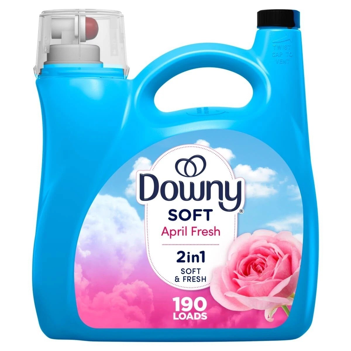 Downy April Fresh Fabric Softener 140 Fl Oz 2 in 1 Long Lasting Freshness