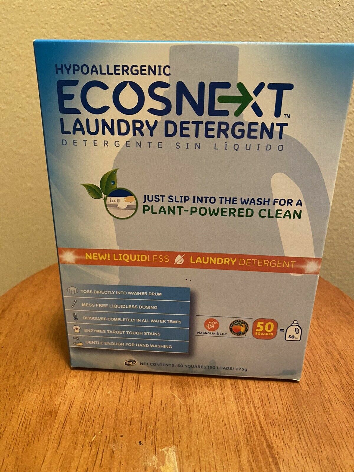 ECOSNext Liquidless Laundry Detergent Sheet~Magnolia Lily~50 ct Fast Shipping