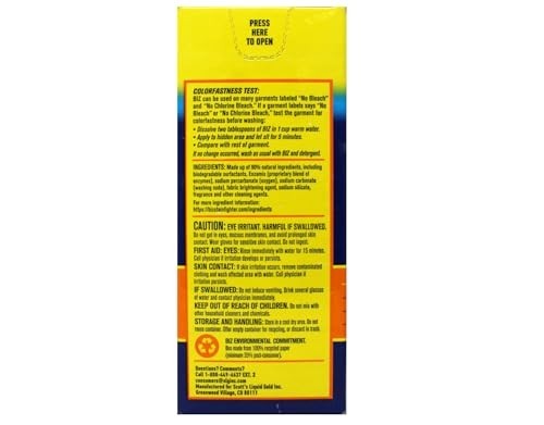 60 Oz. BIZ Powder – 2 Pack, Heavy-Duty Cleaning Solution, Stain Remover, Laundry