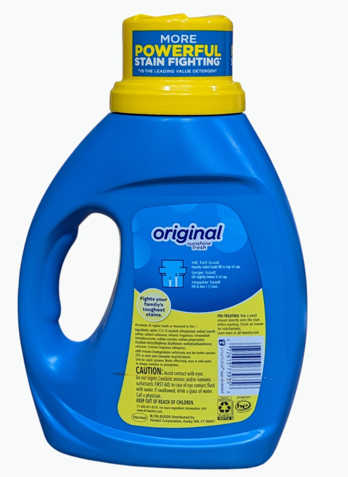 All w/Stainlifters Liquid Laundry Detergent 4 in 1 – Original – 40 Fl Oz