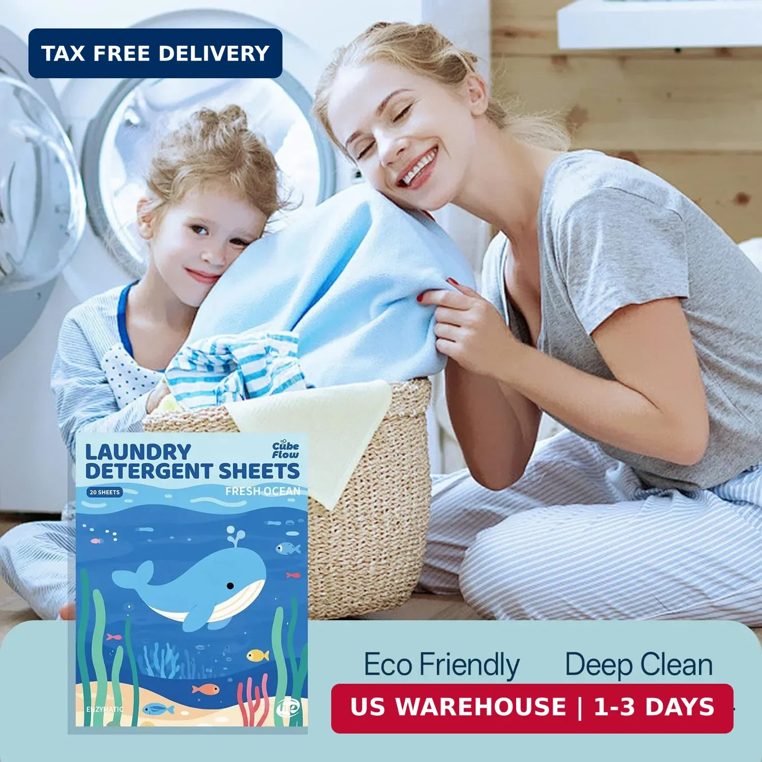 Laundry Detergent Sheets Laundry Soap Strips 40 Loads Eco Friendly