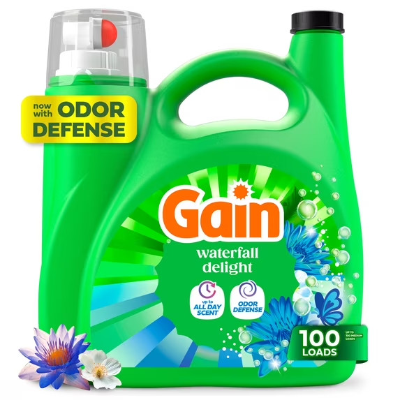 (3 pack) Gain Ultra Oxi Liquid Laundry Detergent, 132 fl oz, 100 Loads