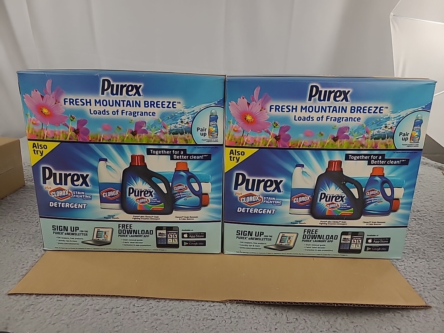 2x Purex DIRT LIFT ACTION Crystals Laundry Detergent FRESH MOUNTAIN BREEZE 50 Oz