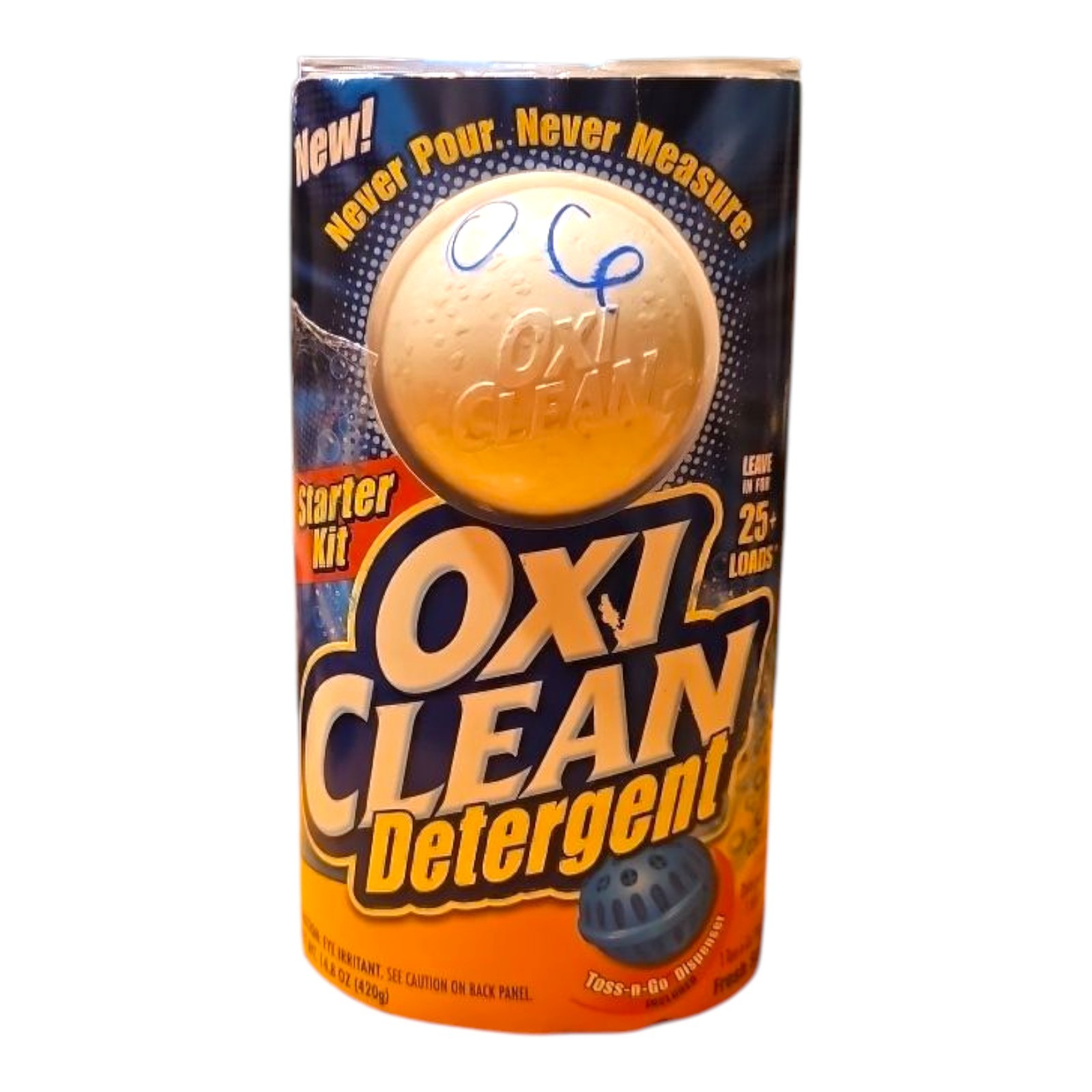 Oxi Clean Toss-N-Go Laundry Detergent Ball 25+ Loads Starter Kit Fresh Scent