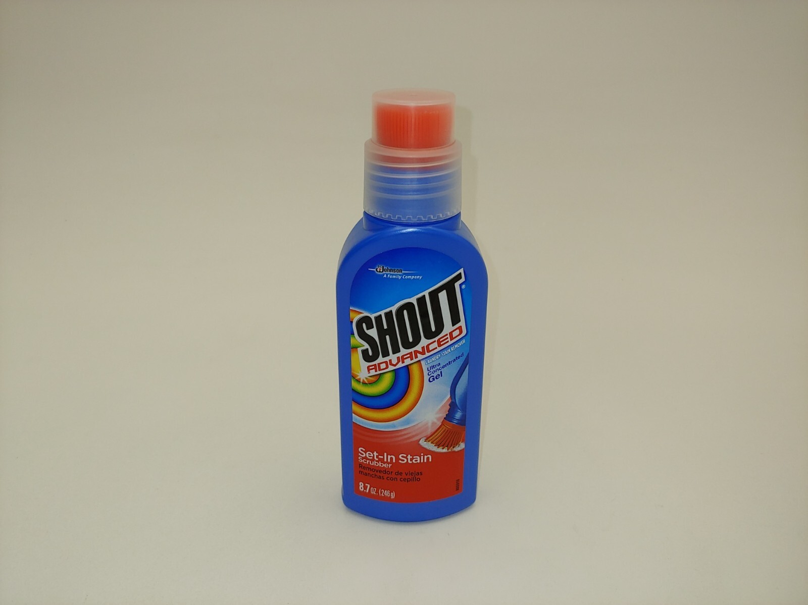 2x Shout Advanced Set-In Stain Pre-Treat Laundry Scrubber Bottles Ultra Gel Lot