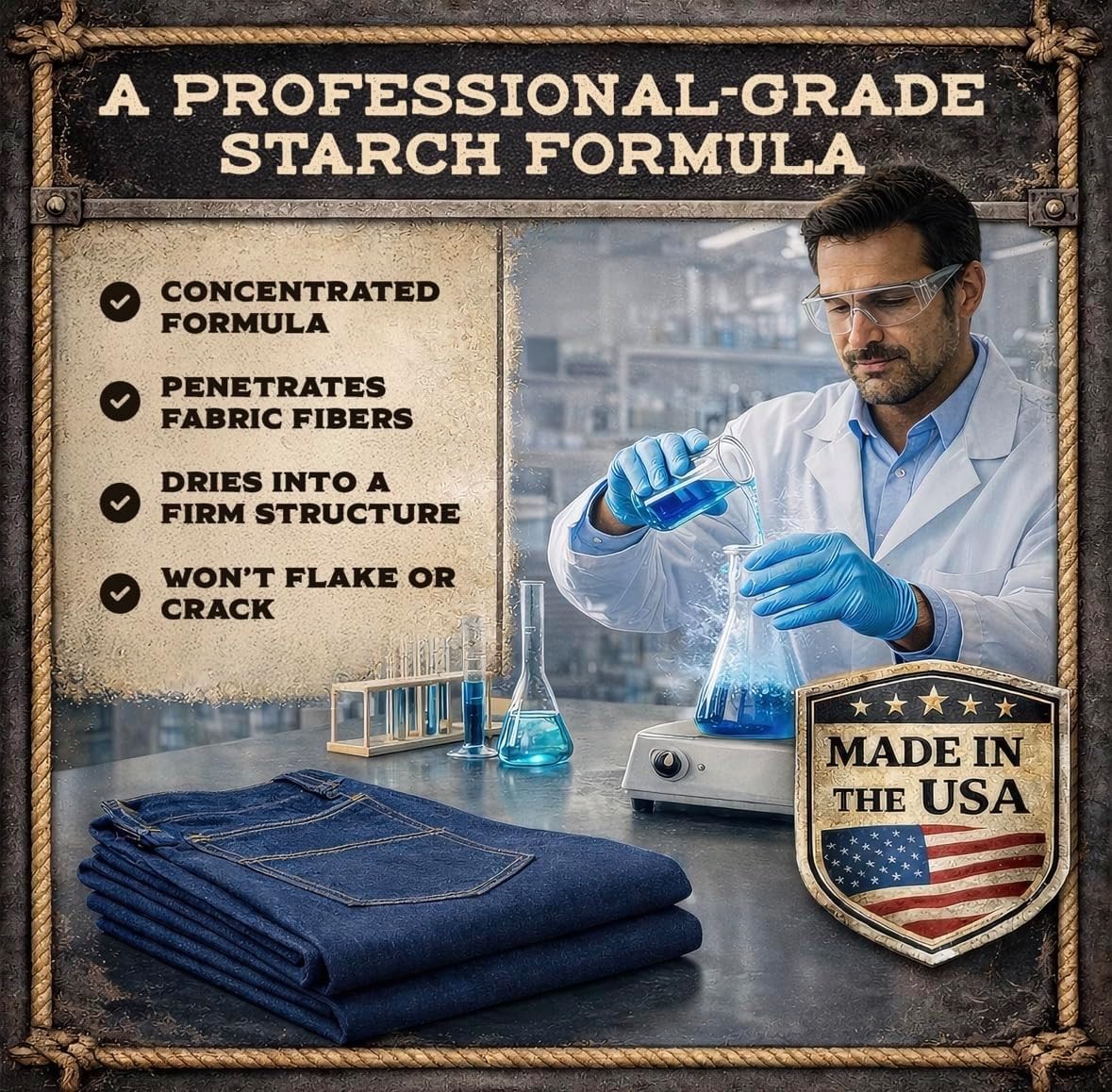 Western Cowboy Starch for Crisp and Clean Denim – Patent Translucent