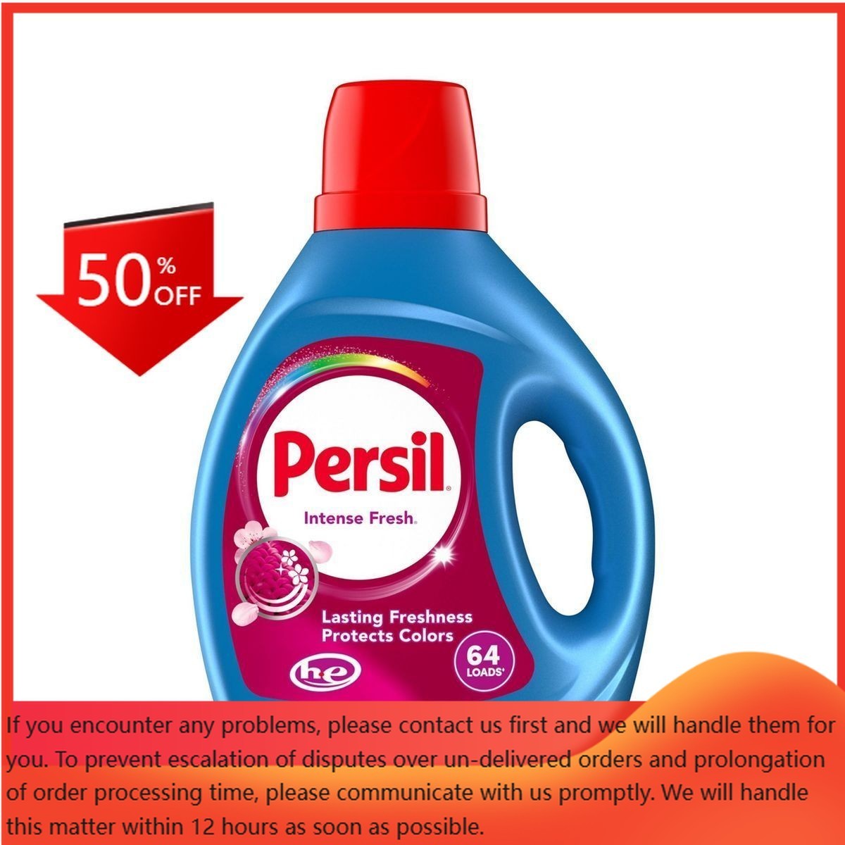 Persil Intense Fresh HE Deep Cleaning Concentrated 64 Loads – 84 fl oz