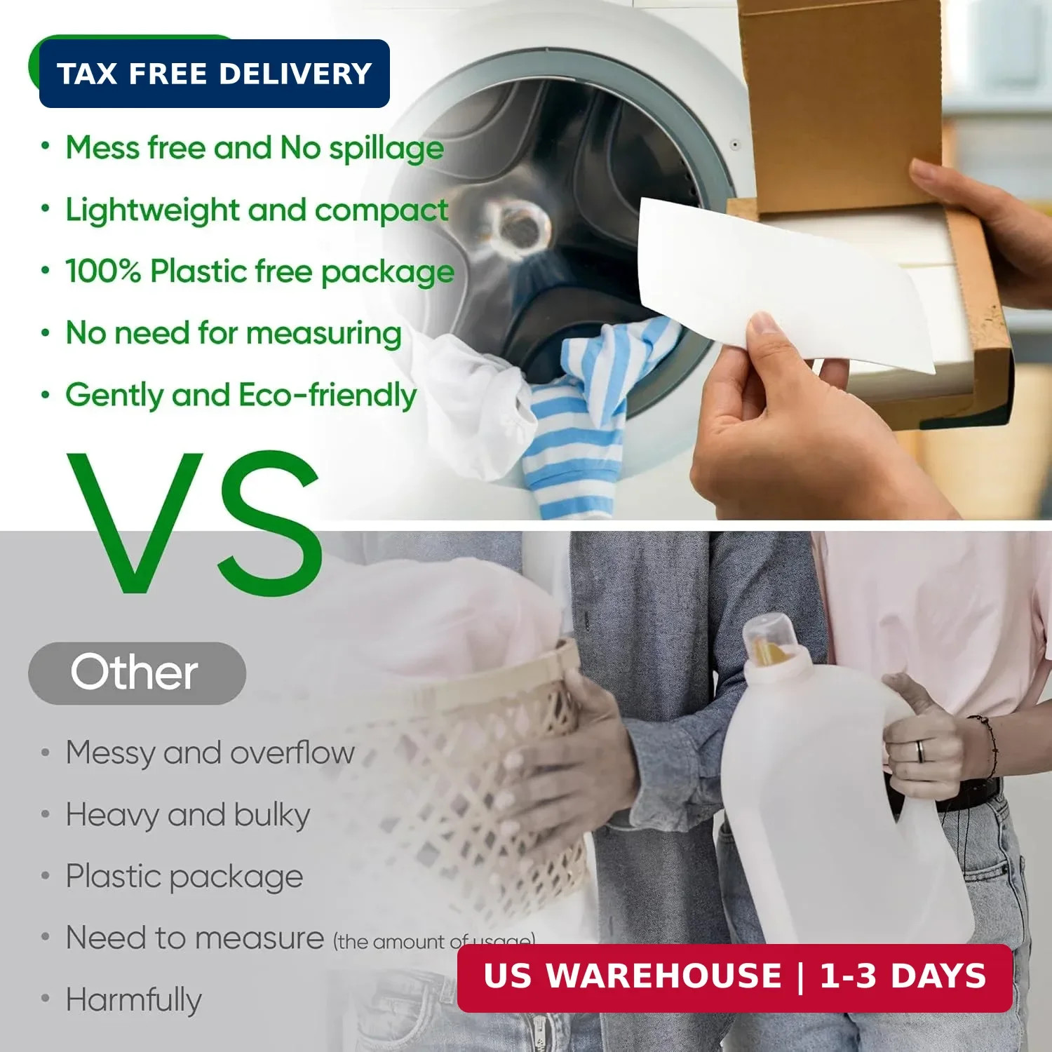 Travel Laundry Detergent Sheets 300 Loads Eco Friendly Plastic Free Fresh Linen