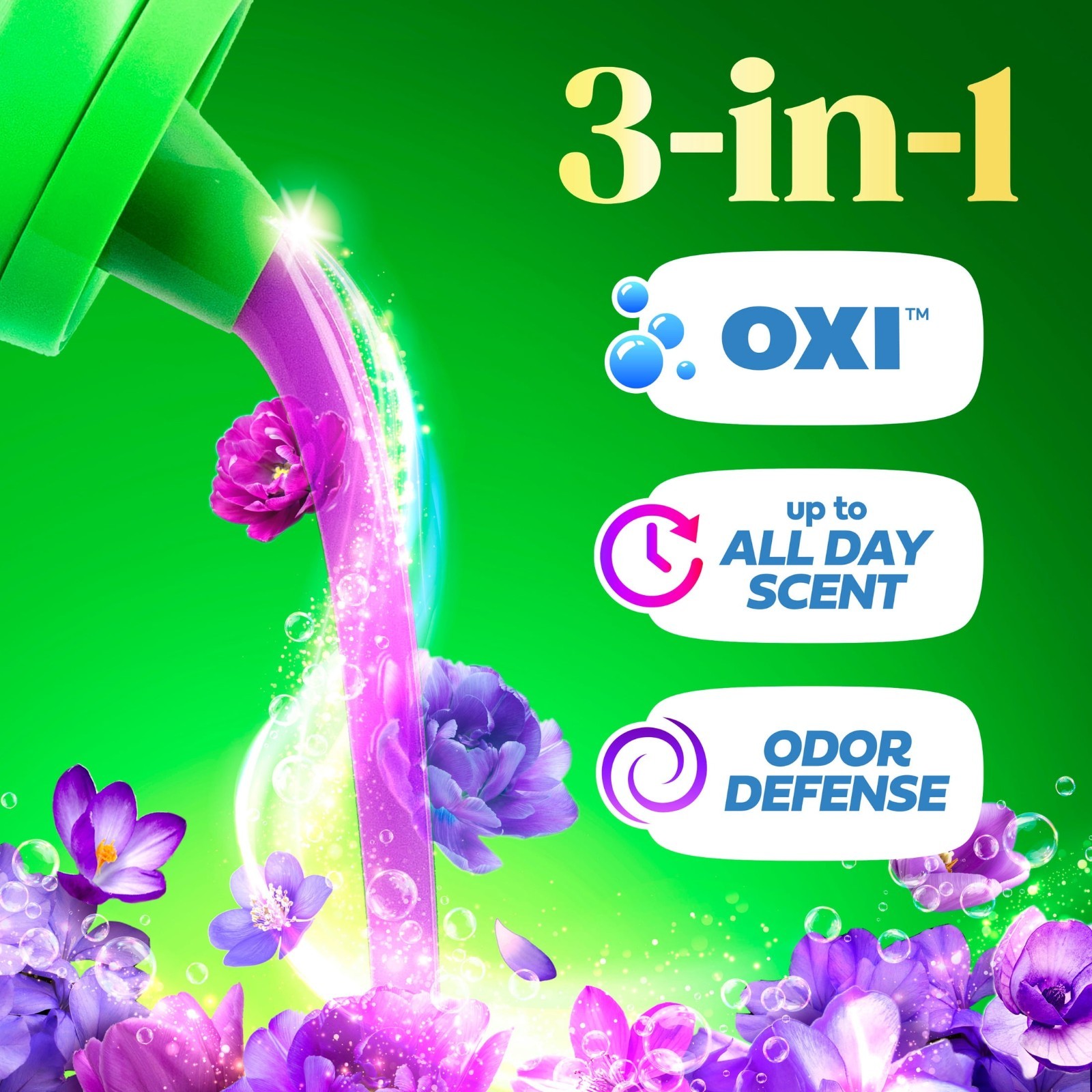 2 Pack Gain Plus Laundry Detergent Liquid 99oz 75 Loads OXI Odor Defense Scent