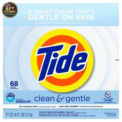 Tide Clean & Gentle HE Laundry Detergent Powder 68 Loads 77oz