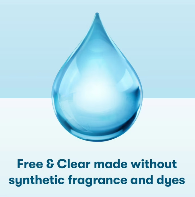 (4 pack) ECOS Hypoallergenic for Sensitive Skin, Free & Clear 110 oz 120 Loads