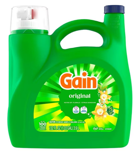 Gain Original Original HE Laundry Detergent 100 Loads 132 -fl oz