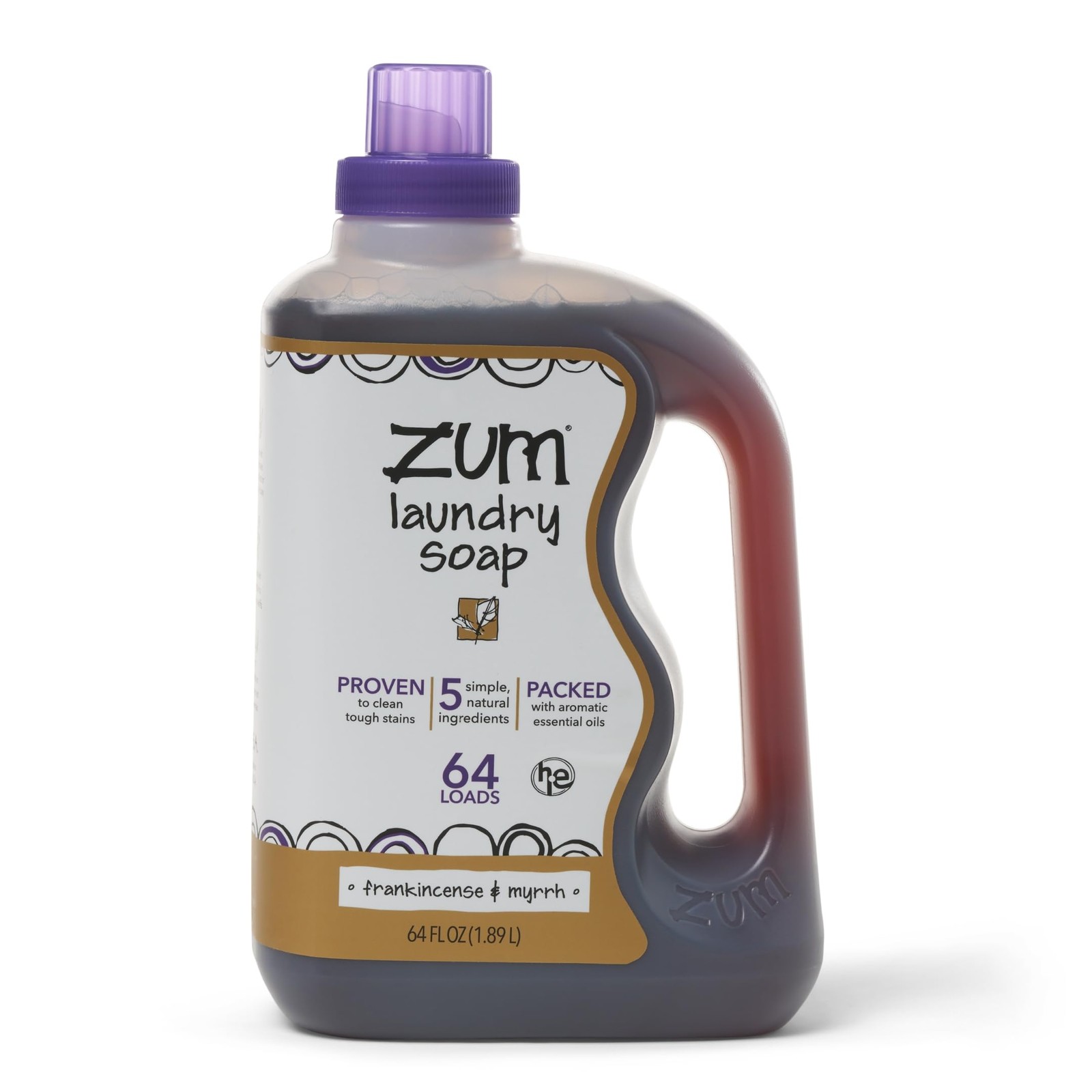 Indigo Wild Zum Clean Laundry Soap Frankincense Myrrh64 fl oz