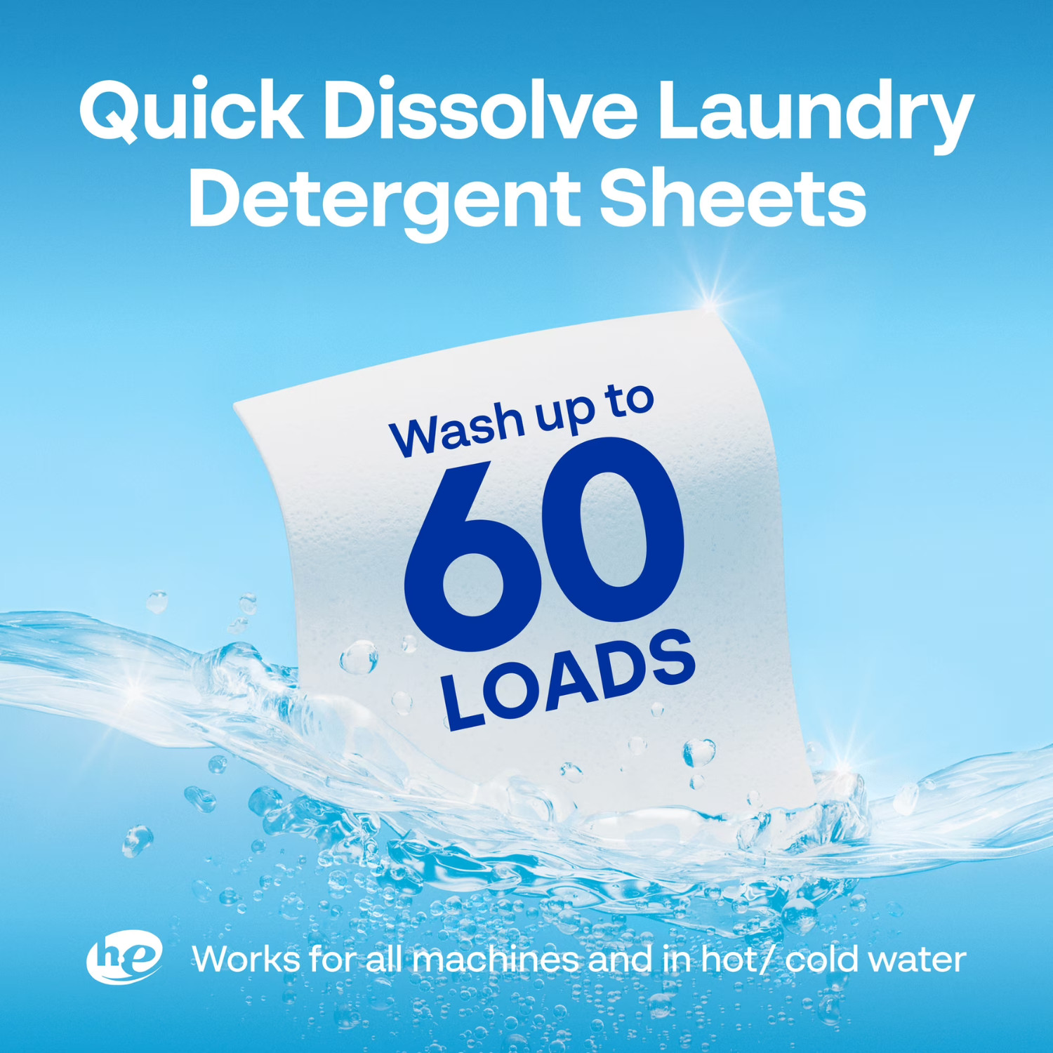 Earth Breeze Laundry Detergent Sheets Fragrance Free 60 Loads Eco, 2 Pack