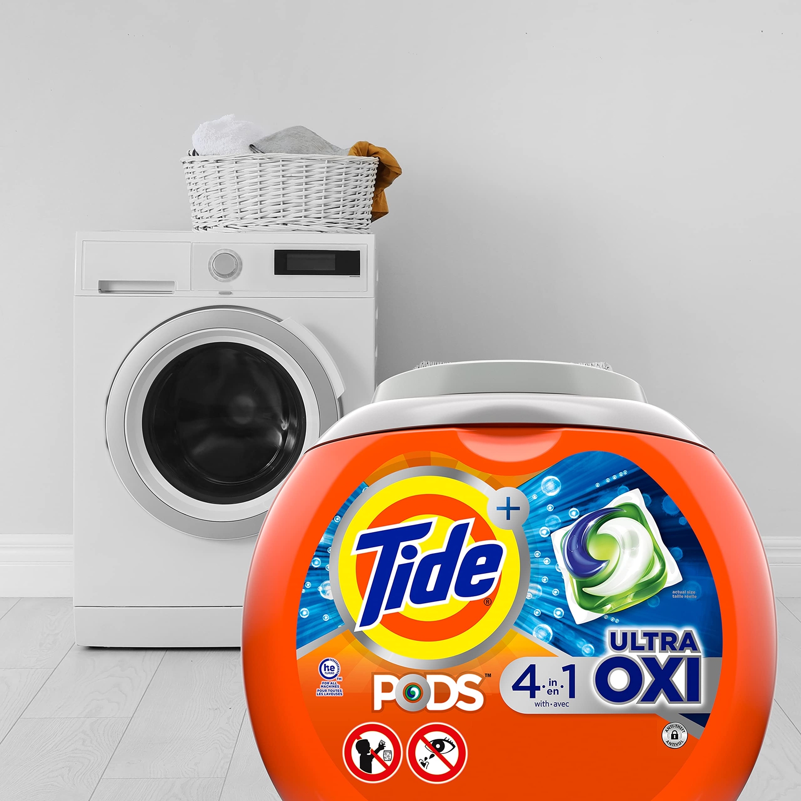 Tide Pods Ultra Oxi Laundry Detergent 85 Count 4 In 1 Stain Remover