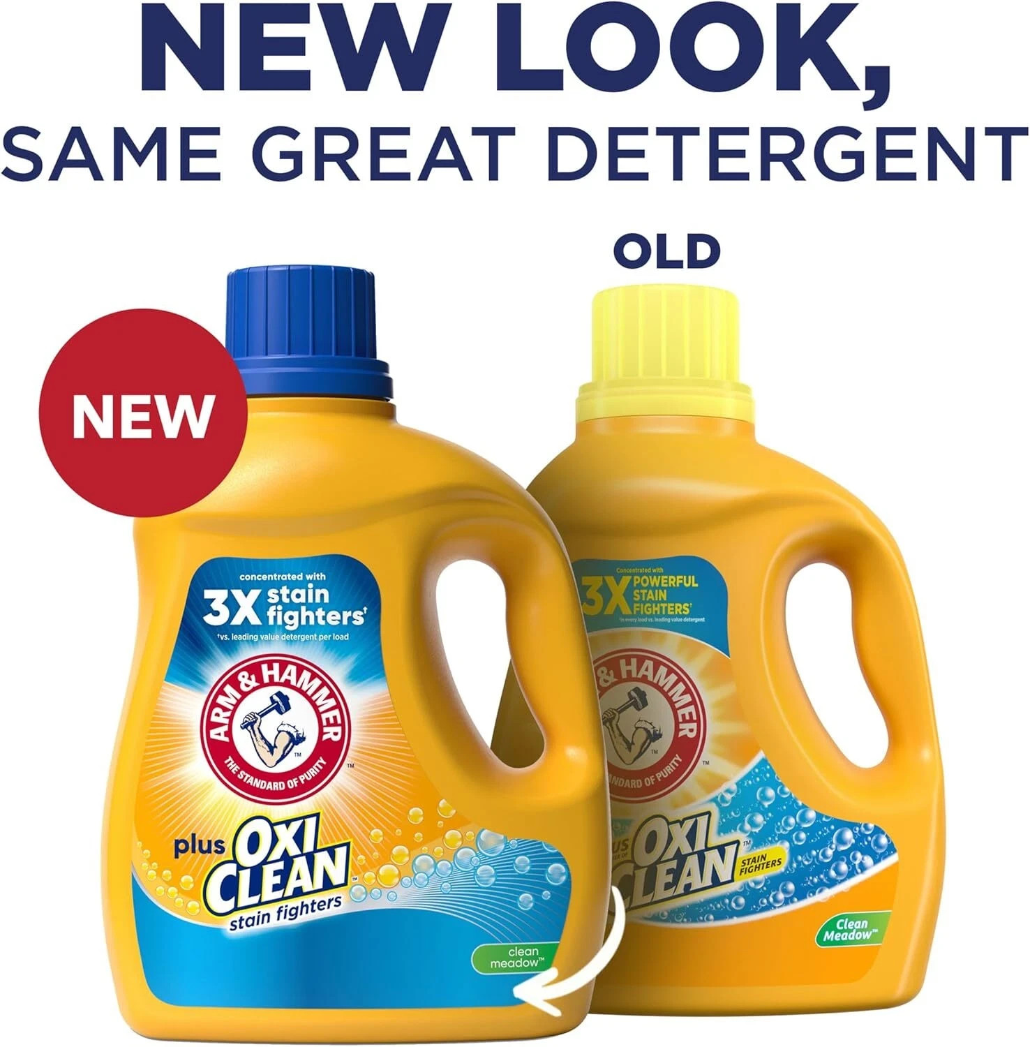 Arm & Hammer Plus OxiClean Clean Meadow, 77 Loads Liquid Laundry Detergent, 100.
