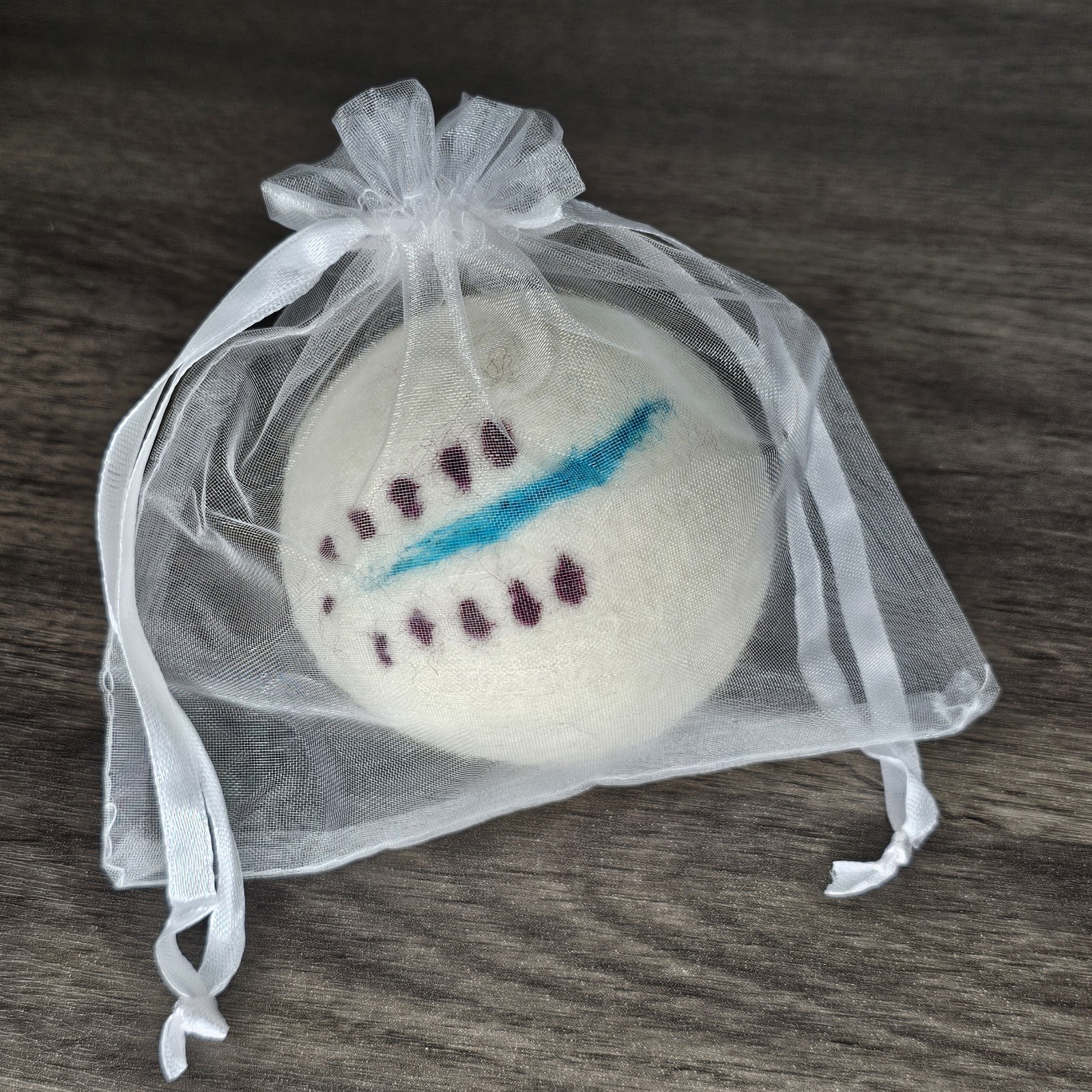 Needle Felted Dryer Ball Lavender New Zealand Wool All Natural Handmade Scented