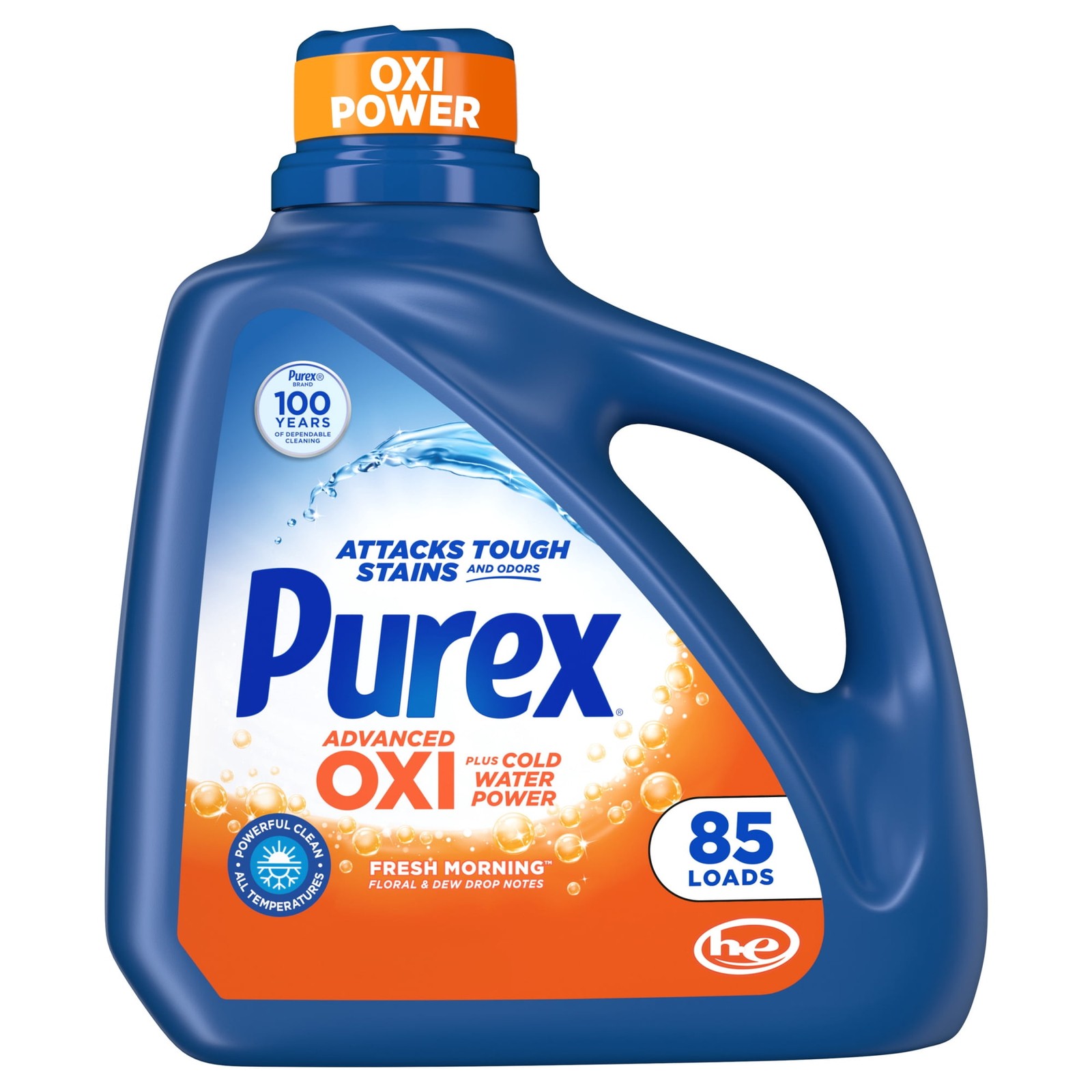 3 pack Advanced Oxi with Odor Fighter, 128 fl oz, 85 loads