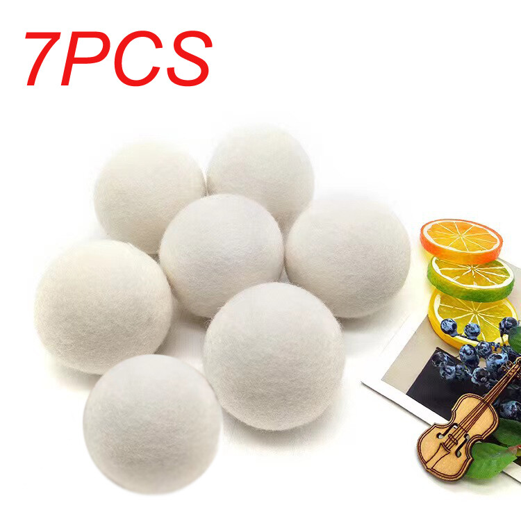 7-21pc Wool Dryer Balls Organic New Zealand Wool Natural Laundry Fabric Softener