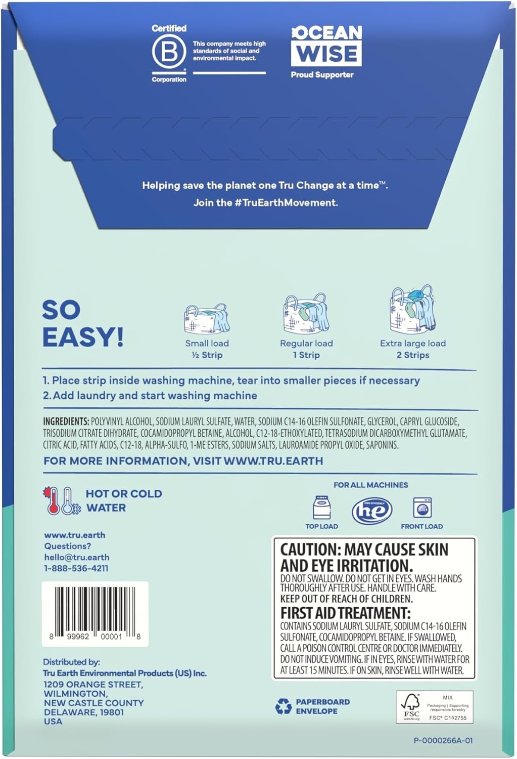 Compact Unscented Dry Laundry Detergent Sheets – 32 Load Eco-Friendly Packs