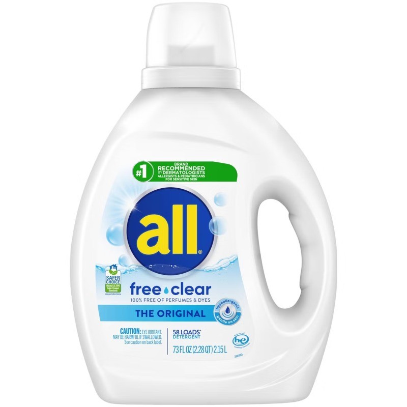 Unscented Free Clear for Sensitive Skin HE Liquid Laundry Detergent