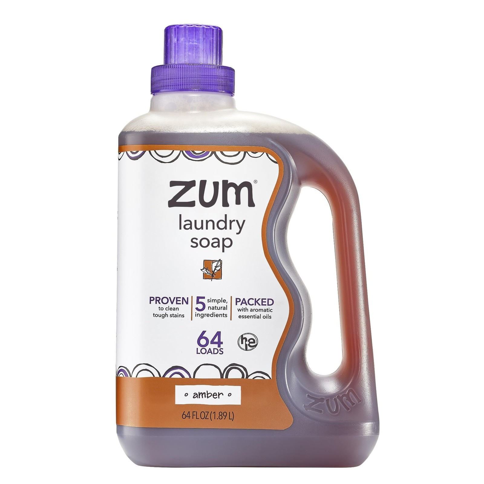Indigo Wild Zum Clean Laundry Soap – 64 Fl Oz (Pack of 1), No Color