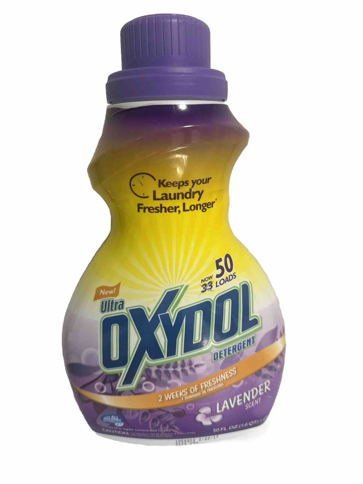 Oxydol Liquid Laundry Detergent Lavender Scent 50 oz – 50 Loads