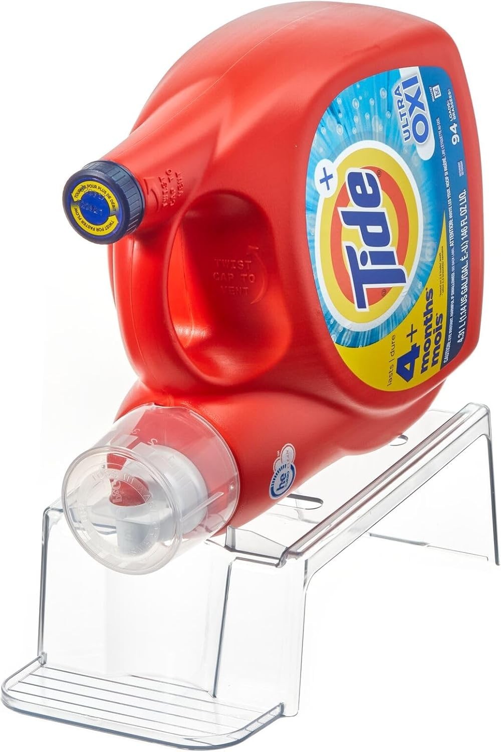 Laundry Detergent Holder Liquid Stand for Laundry Room Organization Clear Pack