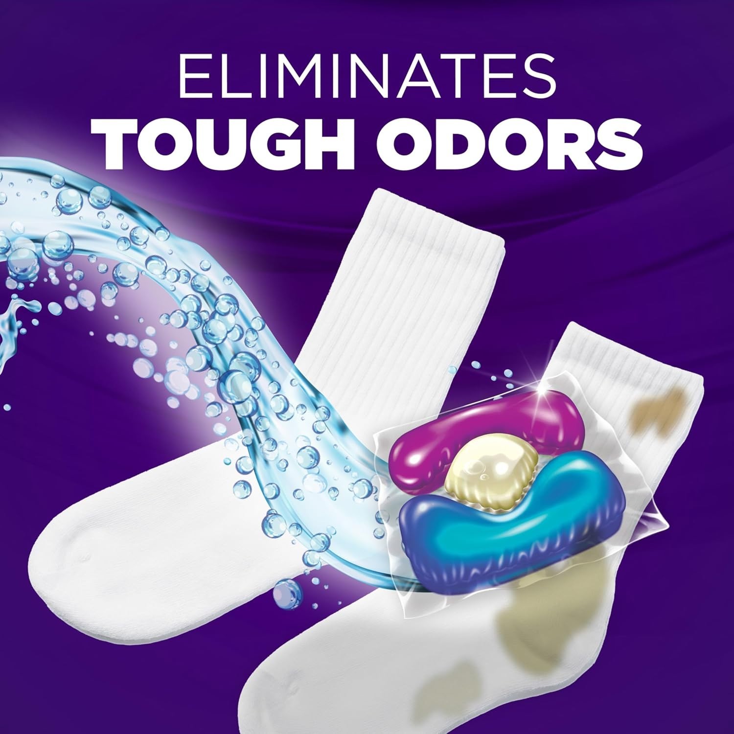Plus OxiClean With Odor Blasters Laundry Detergent 5-IN-1 Power Paks, 42CT Pa…