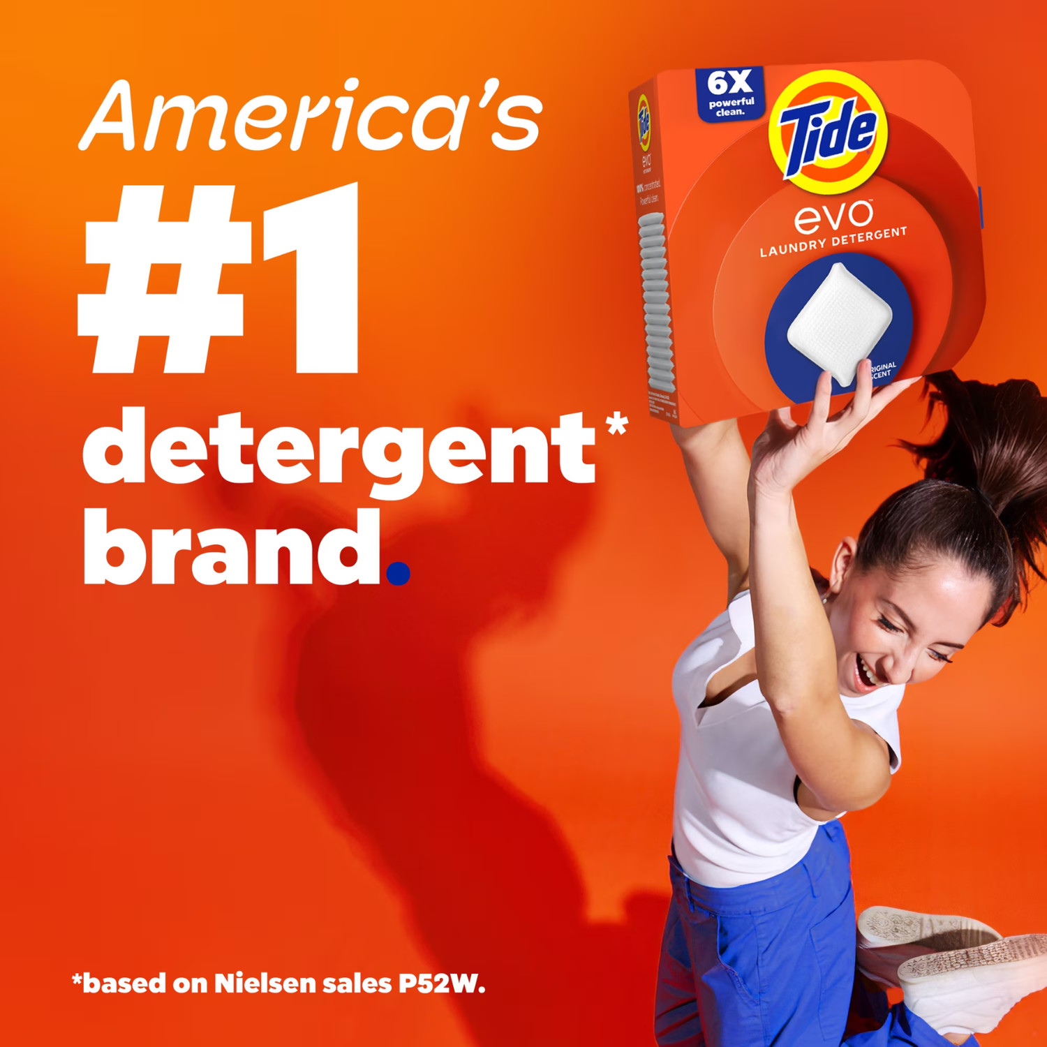 (2 Pack) Tide Evo 100% Concentrated Laundry Detergent Tiles, 16 Count Original