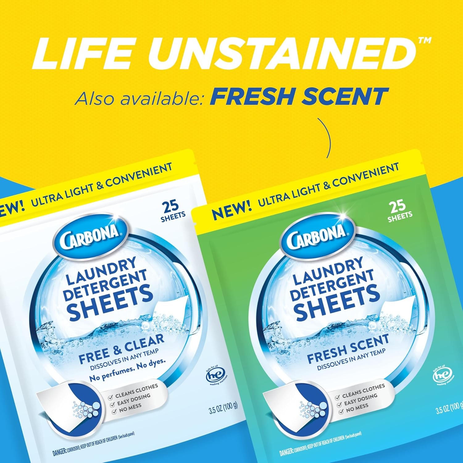 Laundry Detergent Sheets | Eco-Friendly Washing Detergent | Up to 50 Loads (25