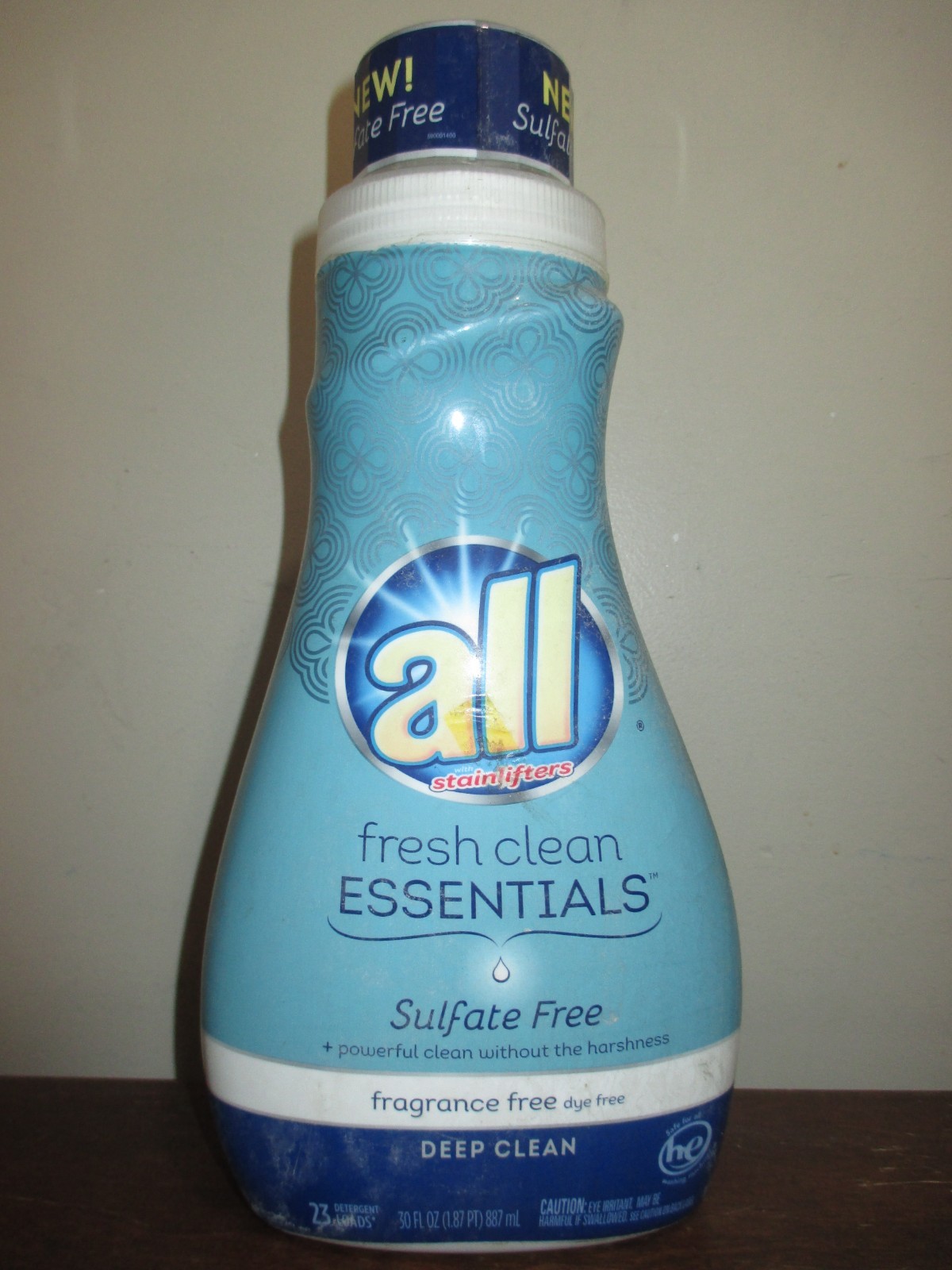 All Fresh Clean Essentials Fresh Scent Sulfate Deep Clean Laundry Detergent 30oz