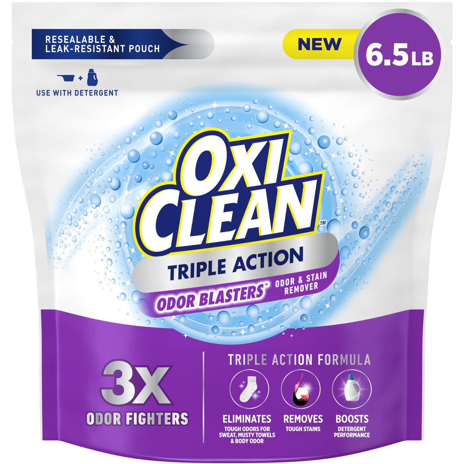Odor Blasters Stain Remover Powder Laundry Detergent Booster Color Safe 6.5lb