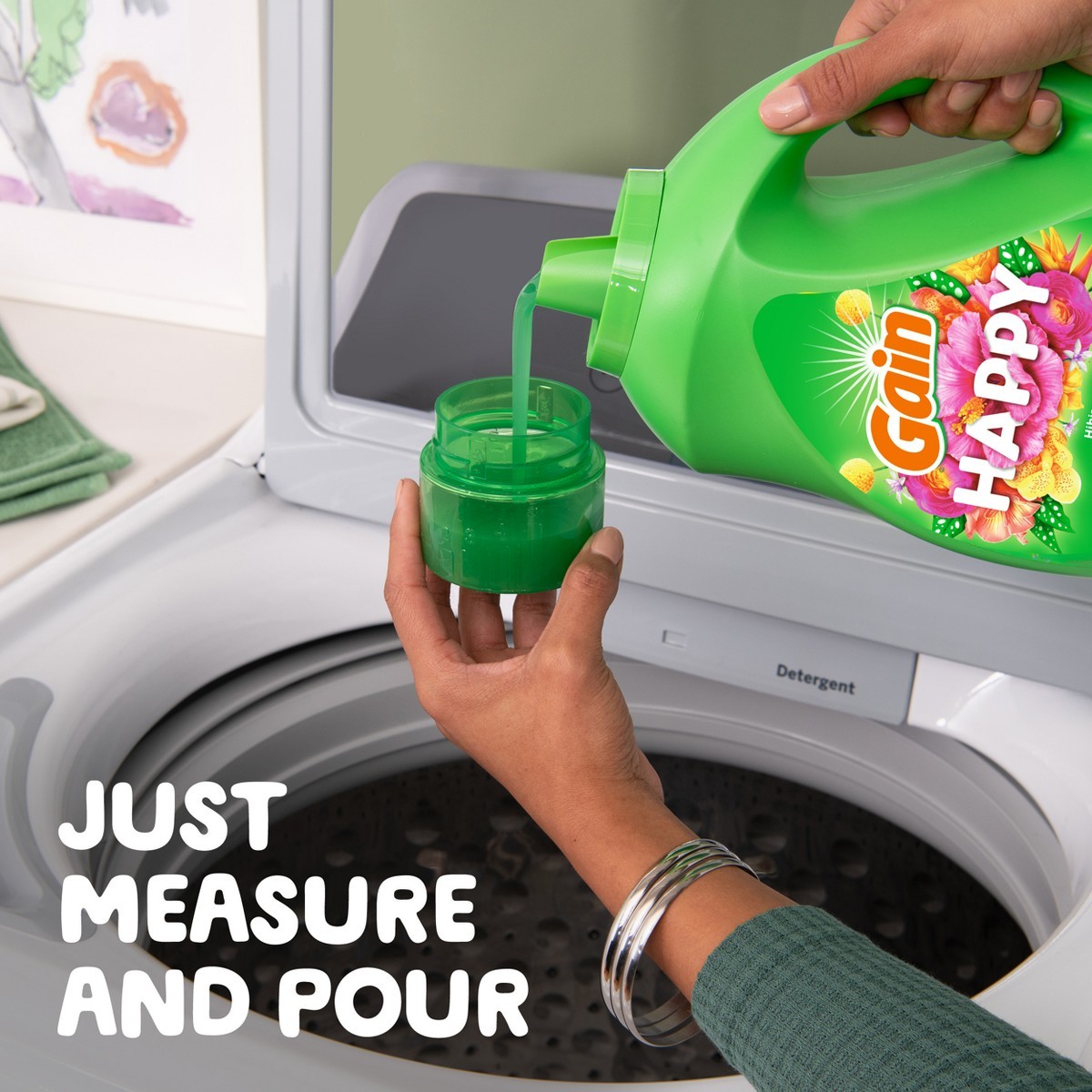 Gain Happy Hibiscus Hula HE Liquid Laundry Detergent: 132 fl oz, 100 Loads