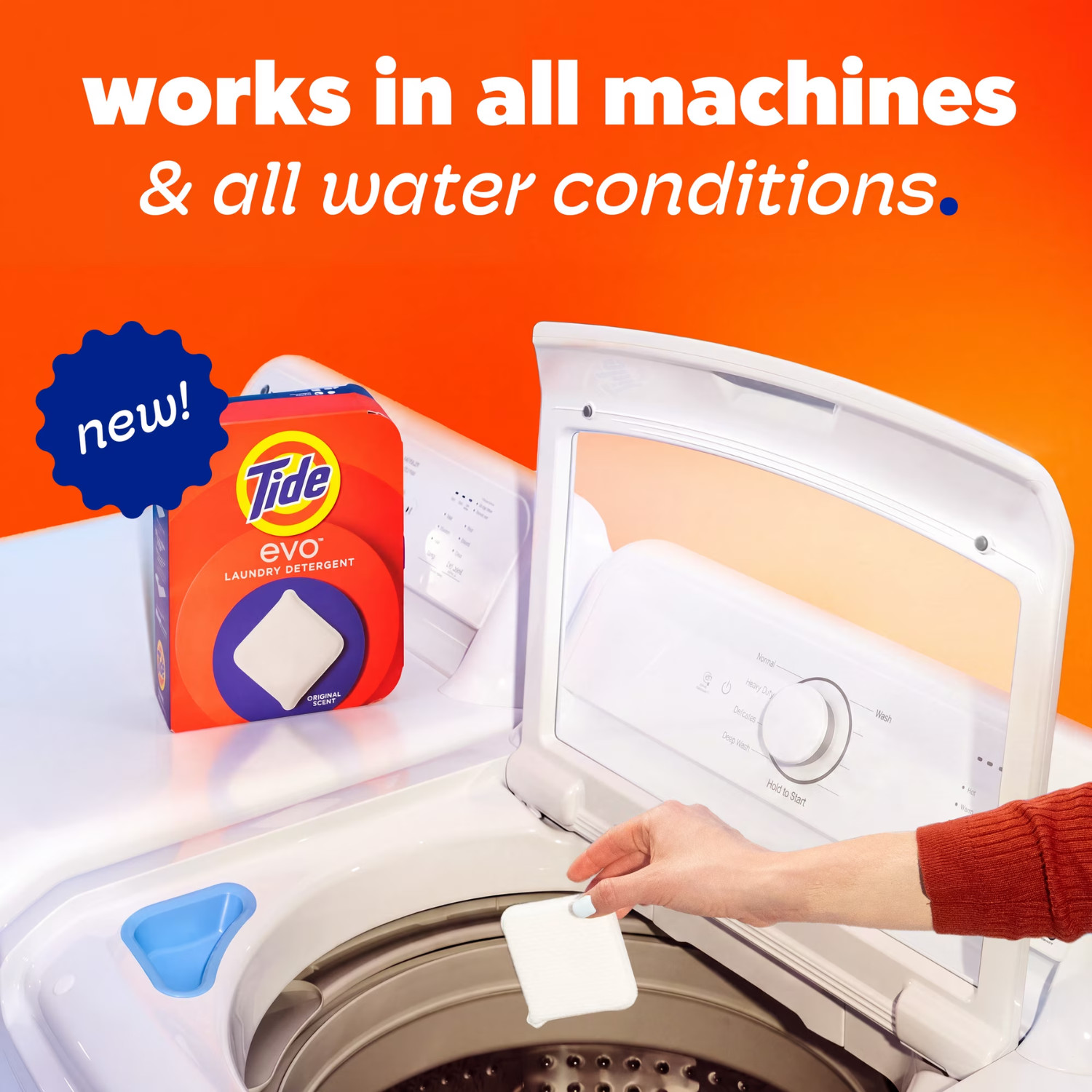 (2 Pack) Tide Evo 100% Concentrated Laundry Detergent Tiles, 16 Count Original