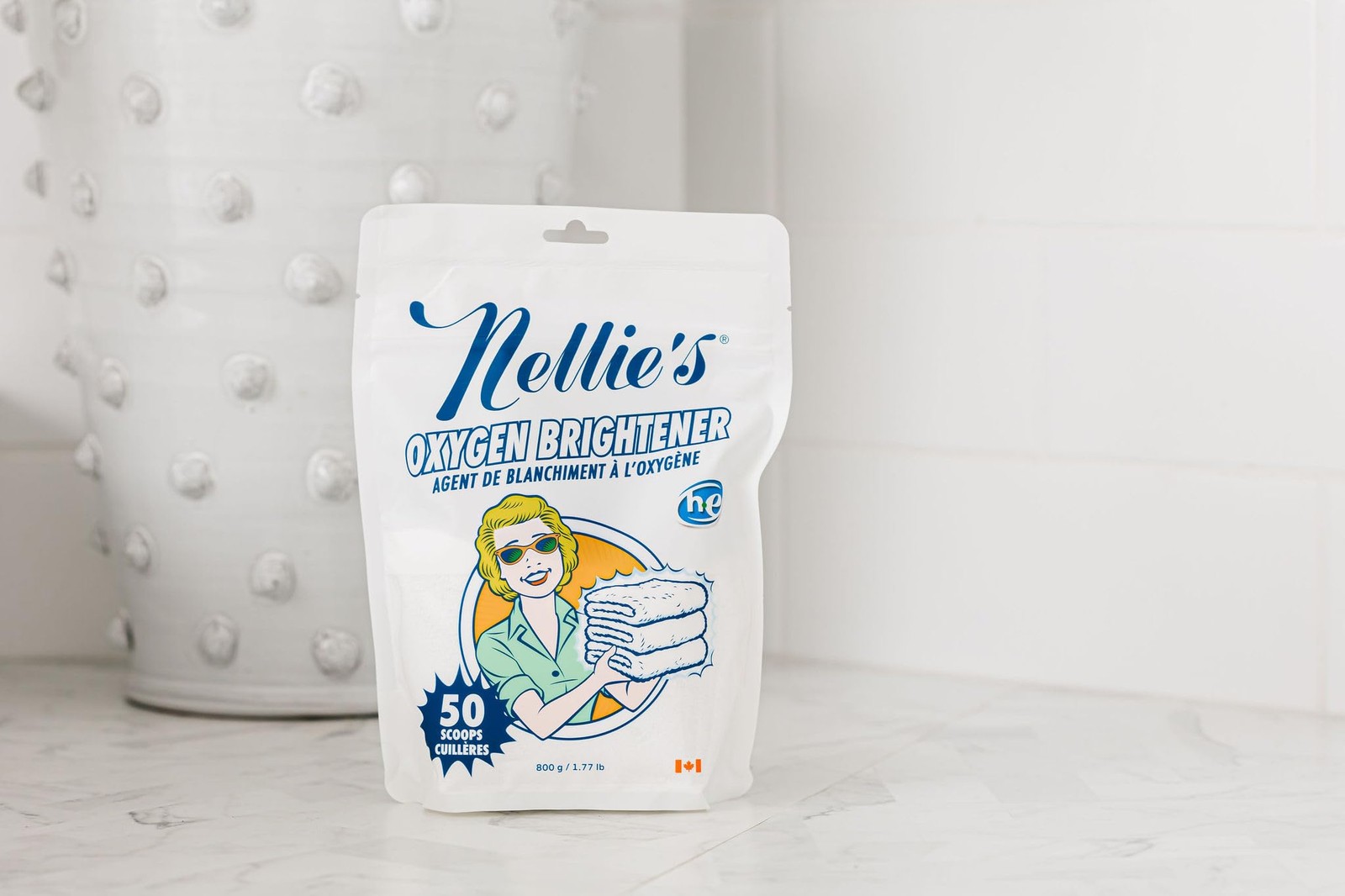 Nellie’s Oxygen Brightener 28.32 Ounce Eco Friendly Laundry Detergent Stain R…
