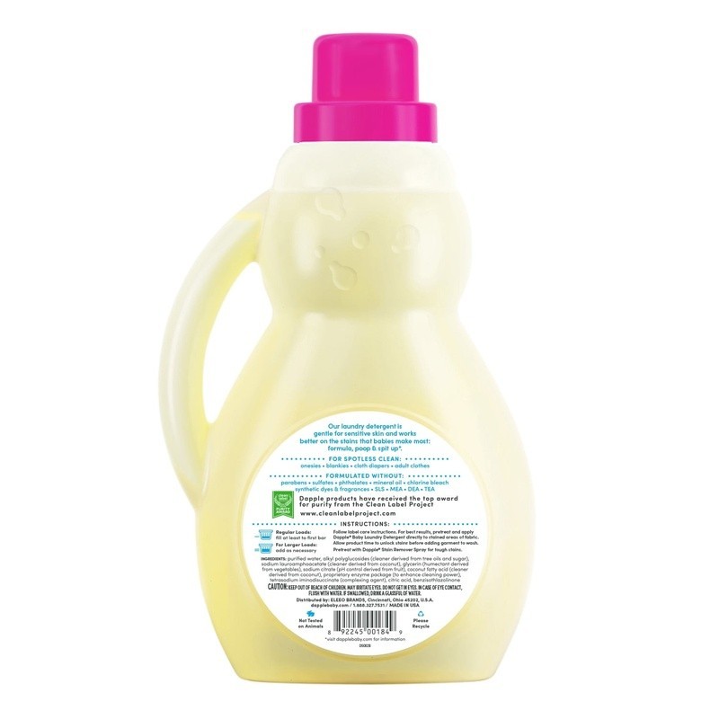 Baby Laundry Detergent Fragrance-Free 50 Fl Oz Bottle Baby Messes Hypoallergenic