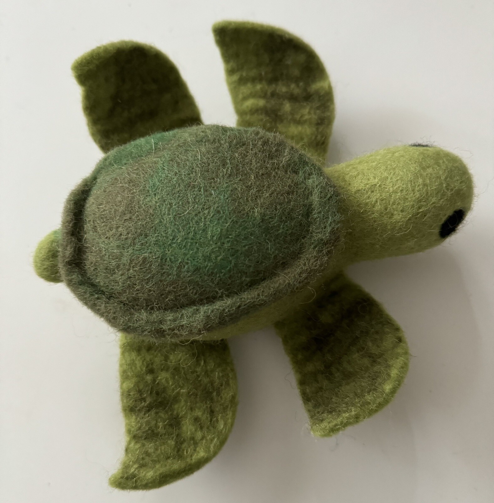 Needle Felt Kids Toy New Zealand Wool Natural Handmade Turtle Dryer Ball (1) 6”