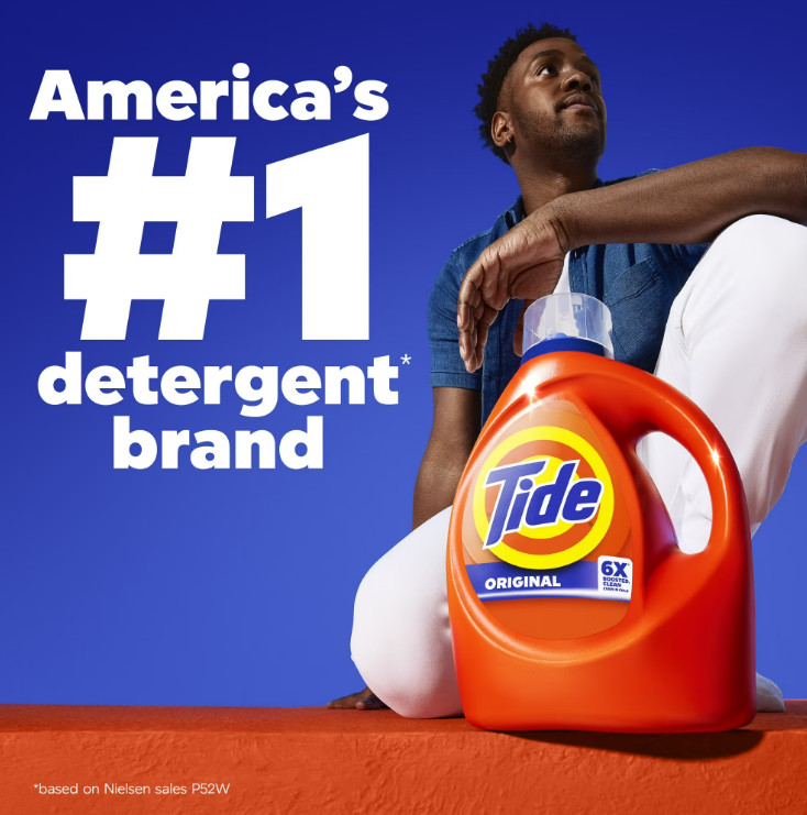 Tide Laundry Detergent Liquid 125 fl oz, 100 Loads, Original Scent