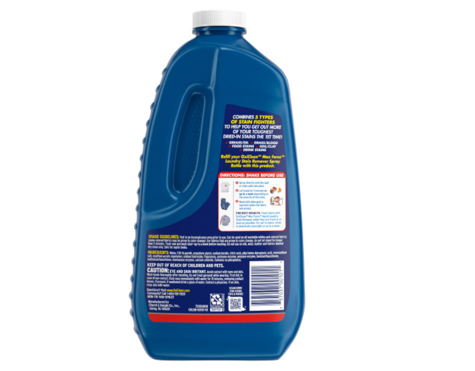 OxiClean Max Force Laundry Stain Remover Spray Refill, 48 fl oz​ – 5 Pack