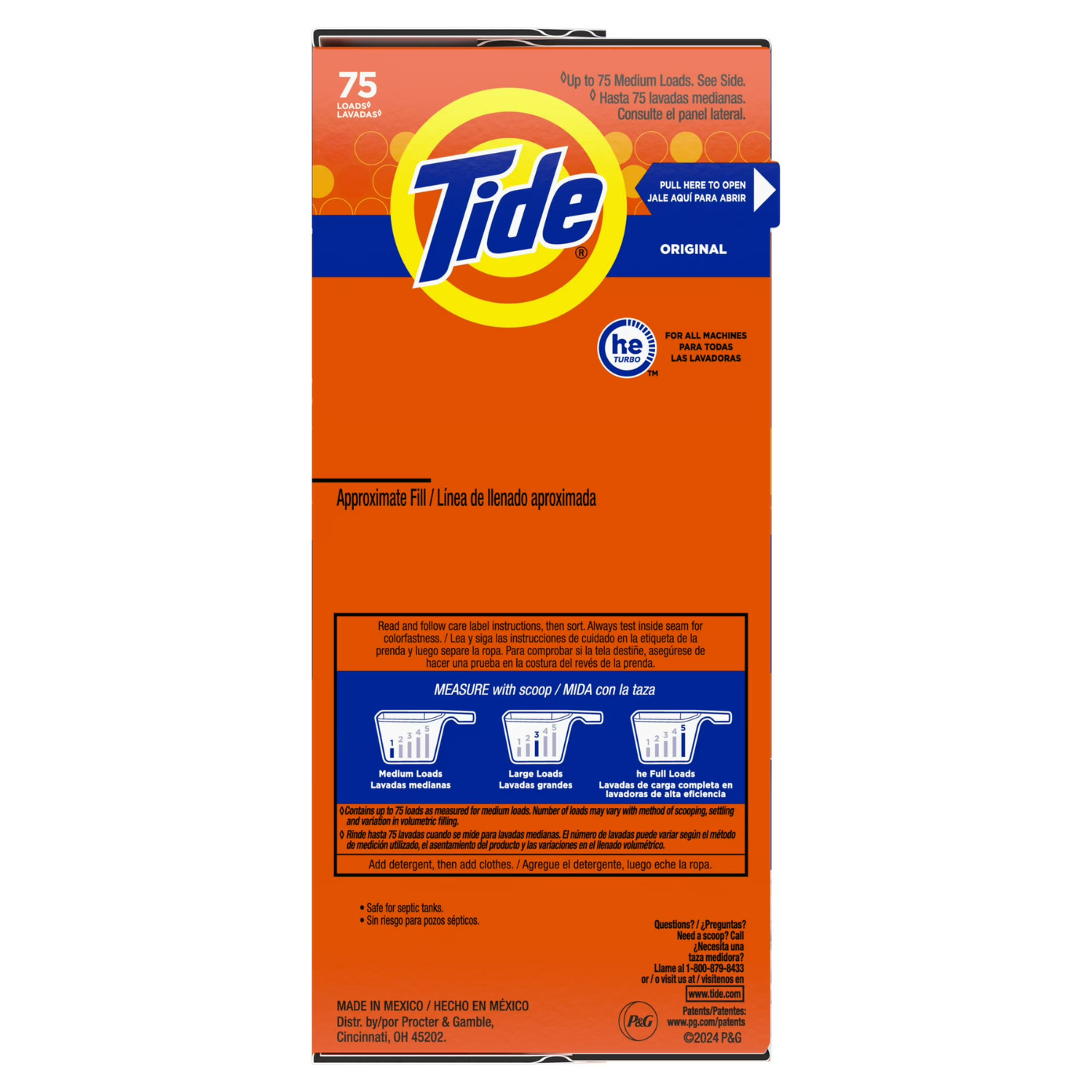 Tide Powder Laundry Detergent, Original Scent, 85 oz, 75 Loads, 2 Pack