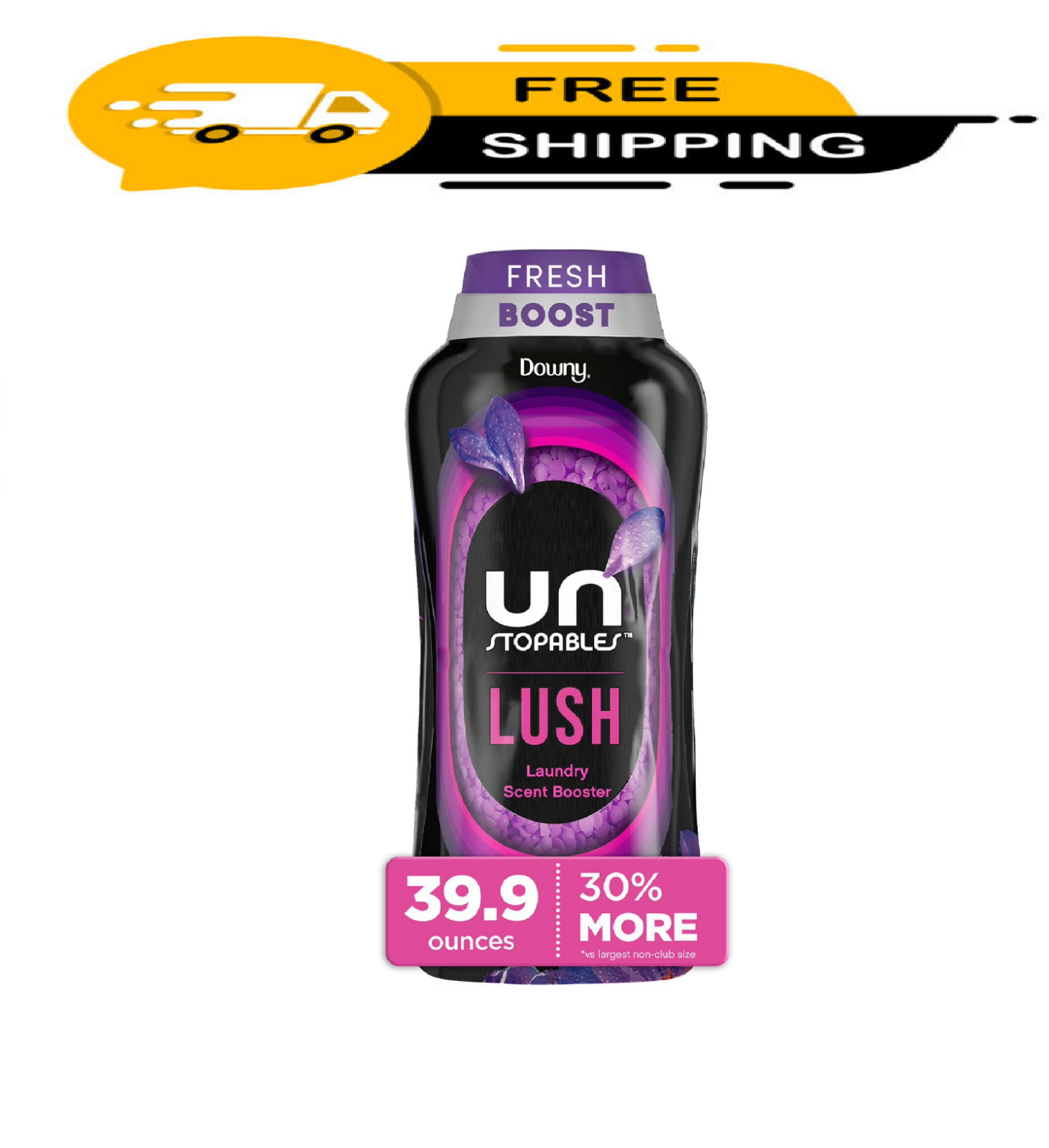 Downy Unstopables In-Wash Laundry Scent Booster Beads, Lush, 39.9 oz