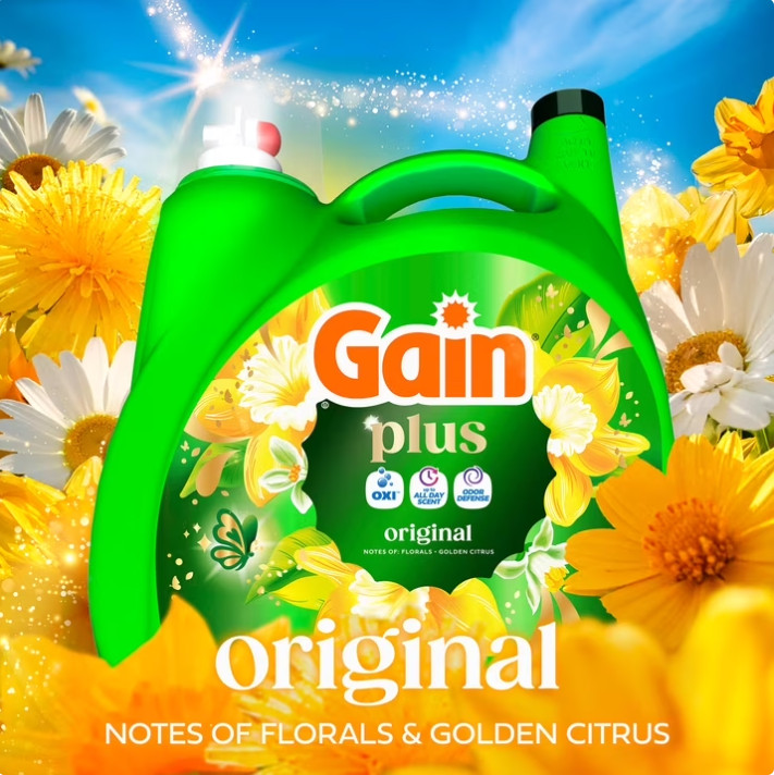 3 Pack Gain Plus Laundry Detergent Liquid, Original Scent, 99 fl oz Pk